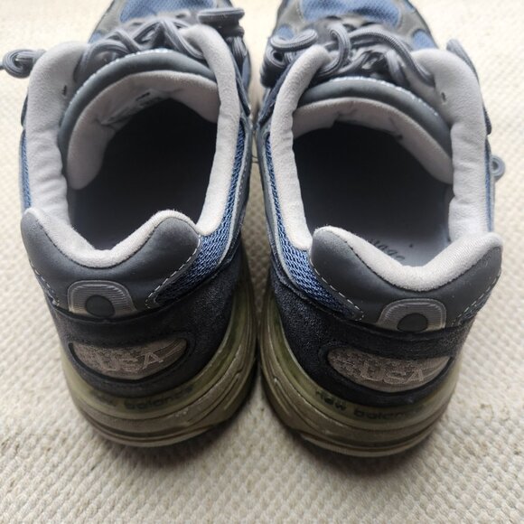 New Balance 993 Navy White Made In USA Mens Size 9 2E Used MR993NV Sneaker Shoes main image 4